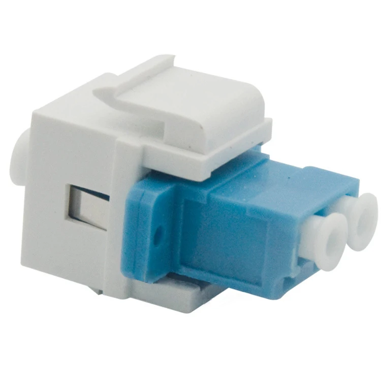 PRO-AV LC MM Fiber KeyConnect Telecom Level OM3 Fiber Optic keystone coupler LC UPC Duplex Multimode Adapter