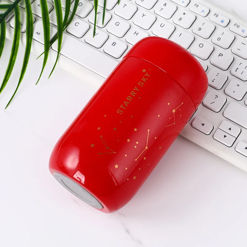 Бутылка-термос звездное небо мини малой емкости с защитой от проливания кофе кружка 304 нержавеющая сталь вакуумная фляга 200 мл детская бутылка термо