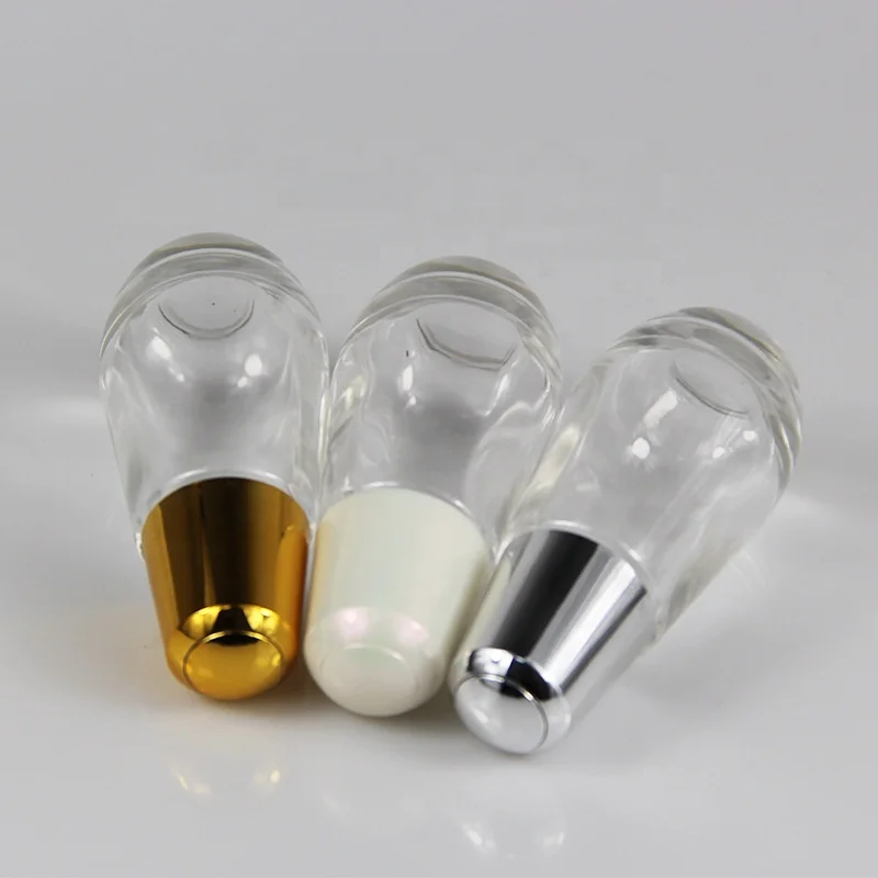 30ml 50ml round ball shape glass essential oil cosmetic serum bottle with dropper wiper bent pipette logo custom