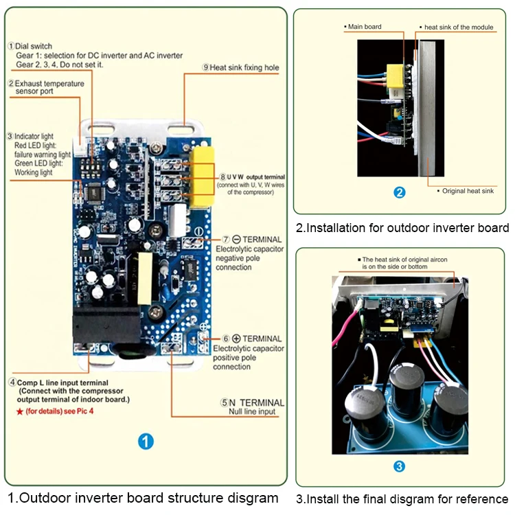 
Wholesale QD81B Universal air conditioner control system inverter pcb board for Cabinet air conditioner 