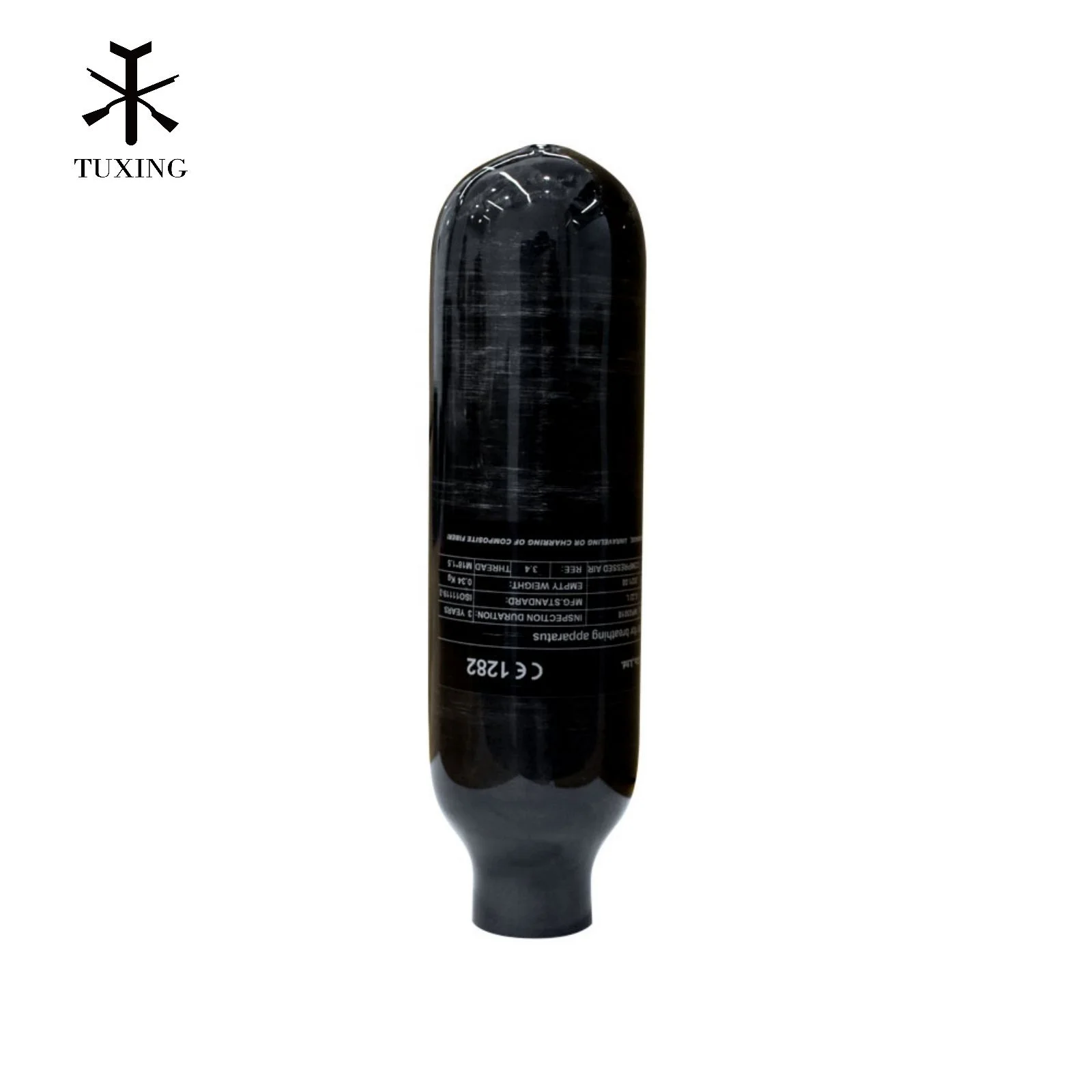 TUXING High Quality Long-Term Use Hpa 4500Psi 300Bar 0.22L Paintball Game Refilled Breathing Compressor Carbon Fiber Air Tank