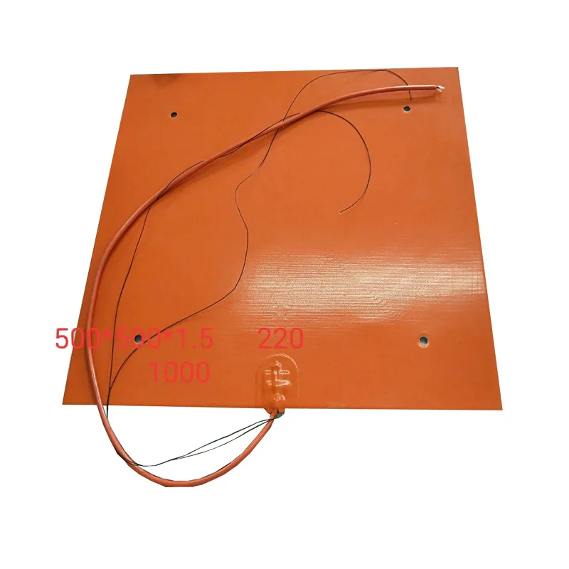 China Made 220v 300w Industrial Flexible Electric Pad Heater Silica Gel For Laboratory