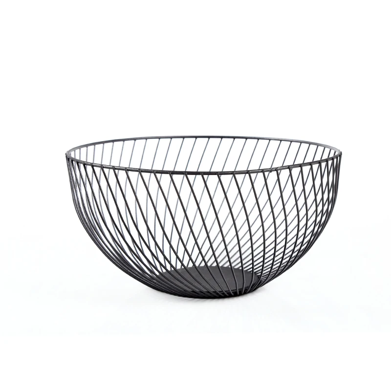 Простая Однослойная корзина для хранения фруктов в скандинавском стиле, бытовой кухонный Органайзер