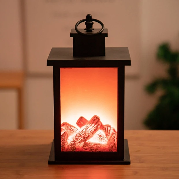 Craft Wind lamp Warm and Beautiful  New Model Simulated Flame Fireplace Light Intelligent Touch Switch Simulated Charcoal Decor