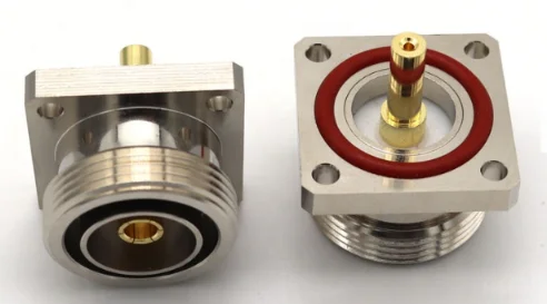 RF microwave coaxial connector adapter7/8  L29 7/16 DIN male to N female connector to PCB mount