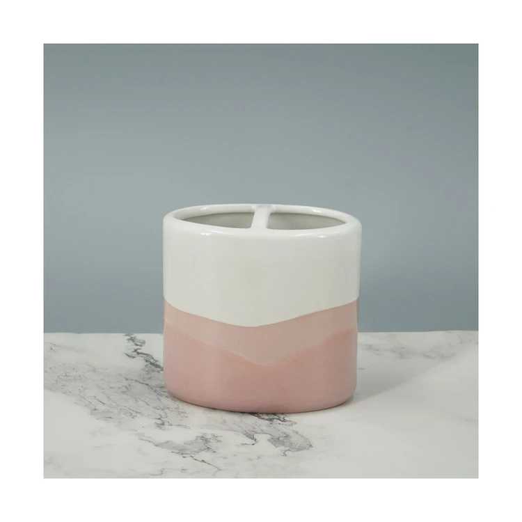 Unique Style Easy Care Cute Colorful And Fun Ceramic 4 Piece Bath Bathroom Table Top Accessories Set