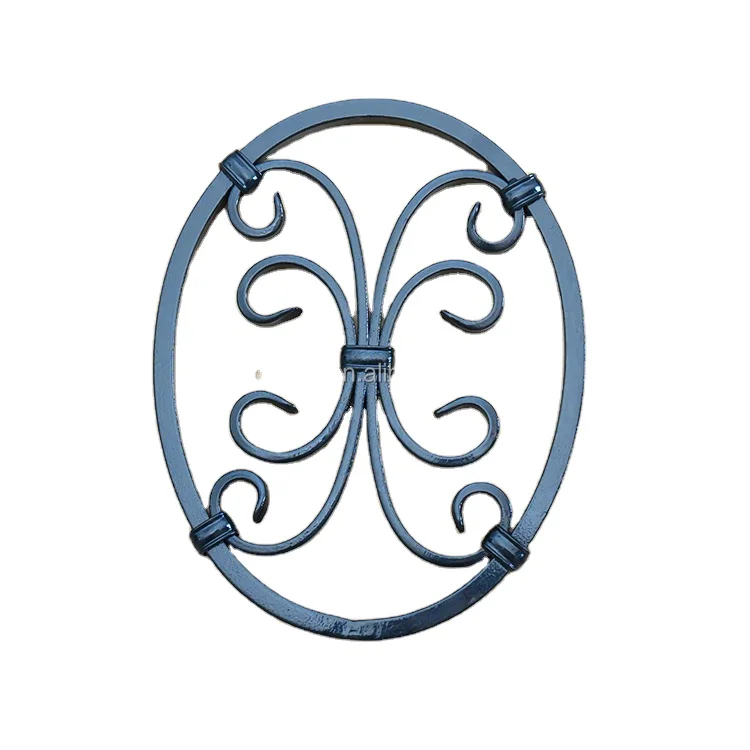 Fence decorative components gate ornamental rosettes fence steel flower panels, stair ornamental rosettes wholesale