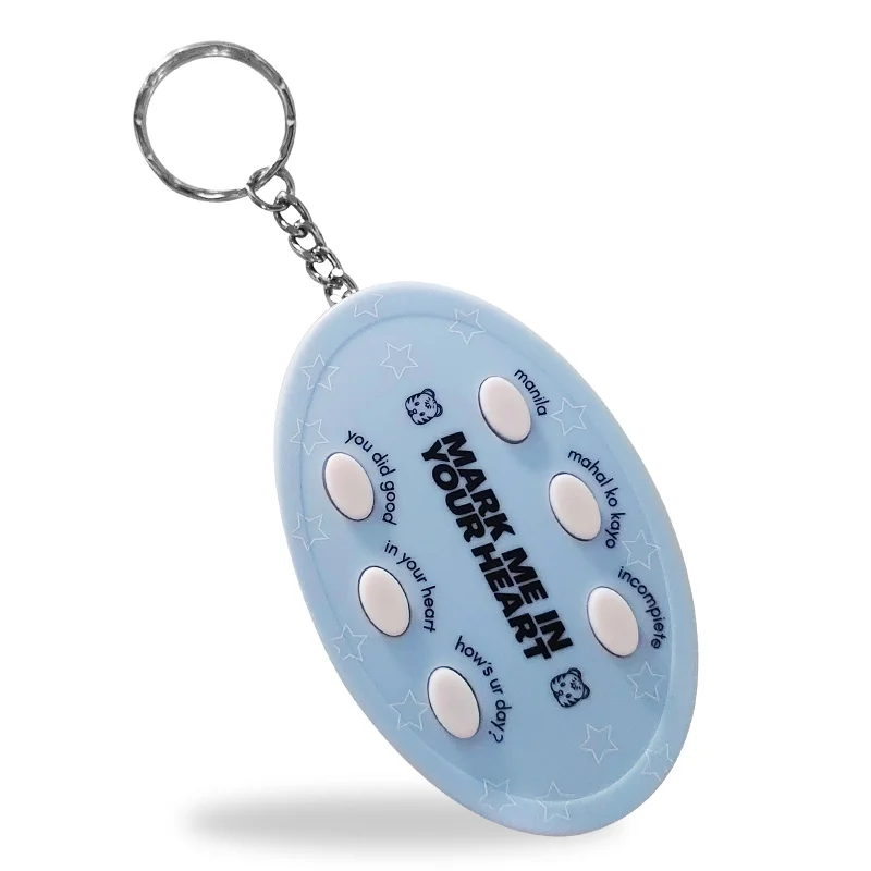 Promotional Gifts Cheap audio button sound keychain custom sound keychain/talking keychain keyring