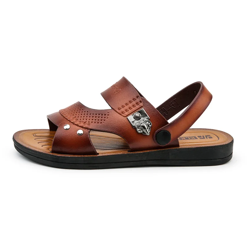 NEW models wholesale summer beach sandals for men outdoor flat shoes cheap business arab slipper casual shoes factory oem