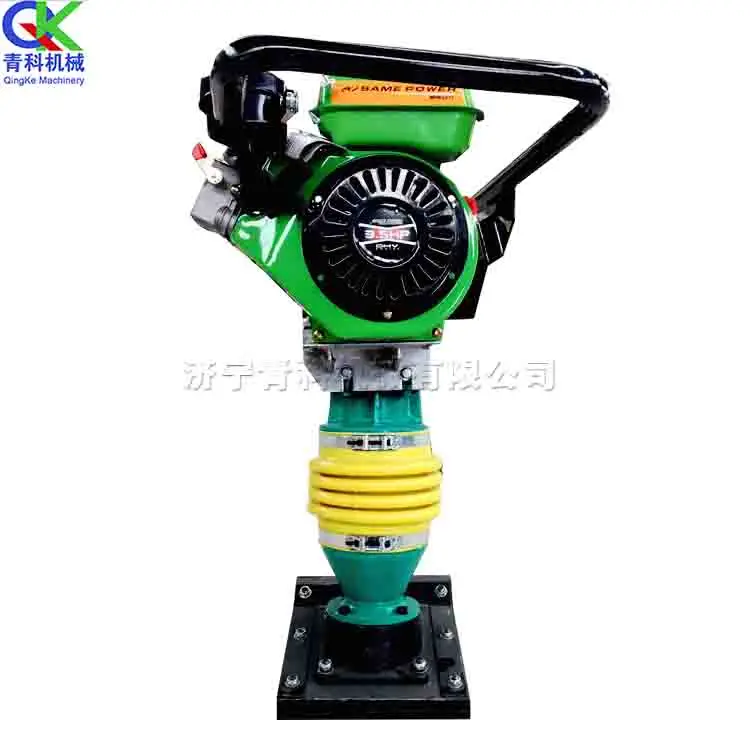 Concrete clay tamping and levelling machine Hand-held petrol impact tamper Small asphalt gravel fire tamper