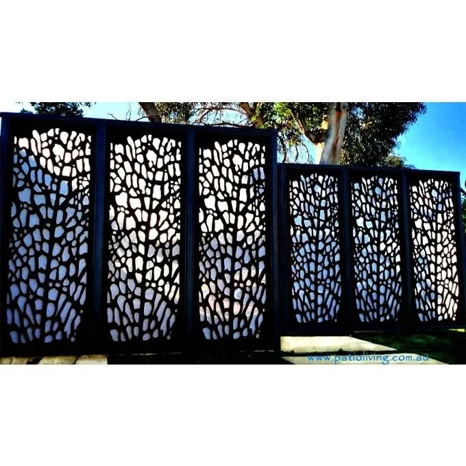 building decor outdoor carving aluminium balcony fence Aluminum Balcony Fence Privacy Screen metal fence panels aluminum