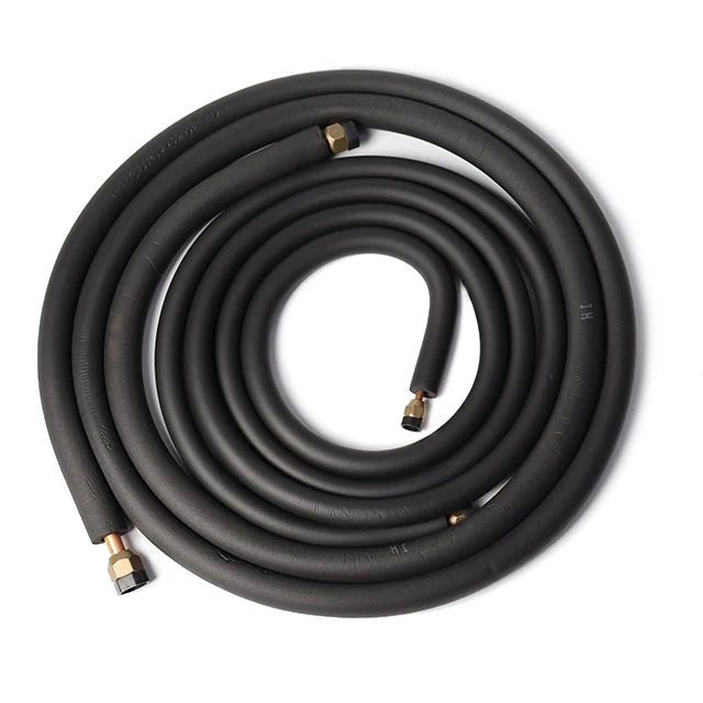 Mini Split Systems Black Rubber AC Insulation Copper Pipe