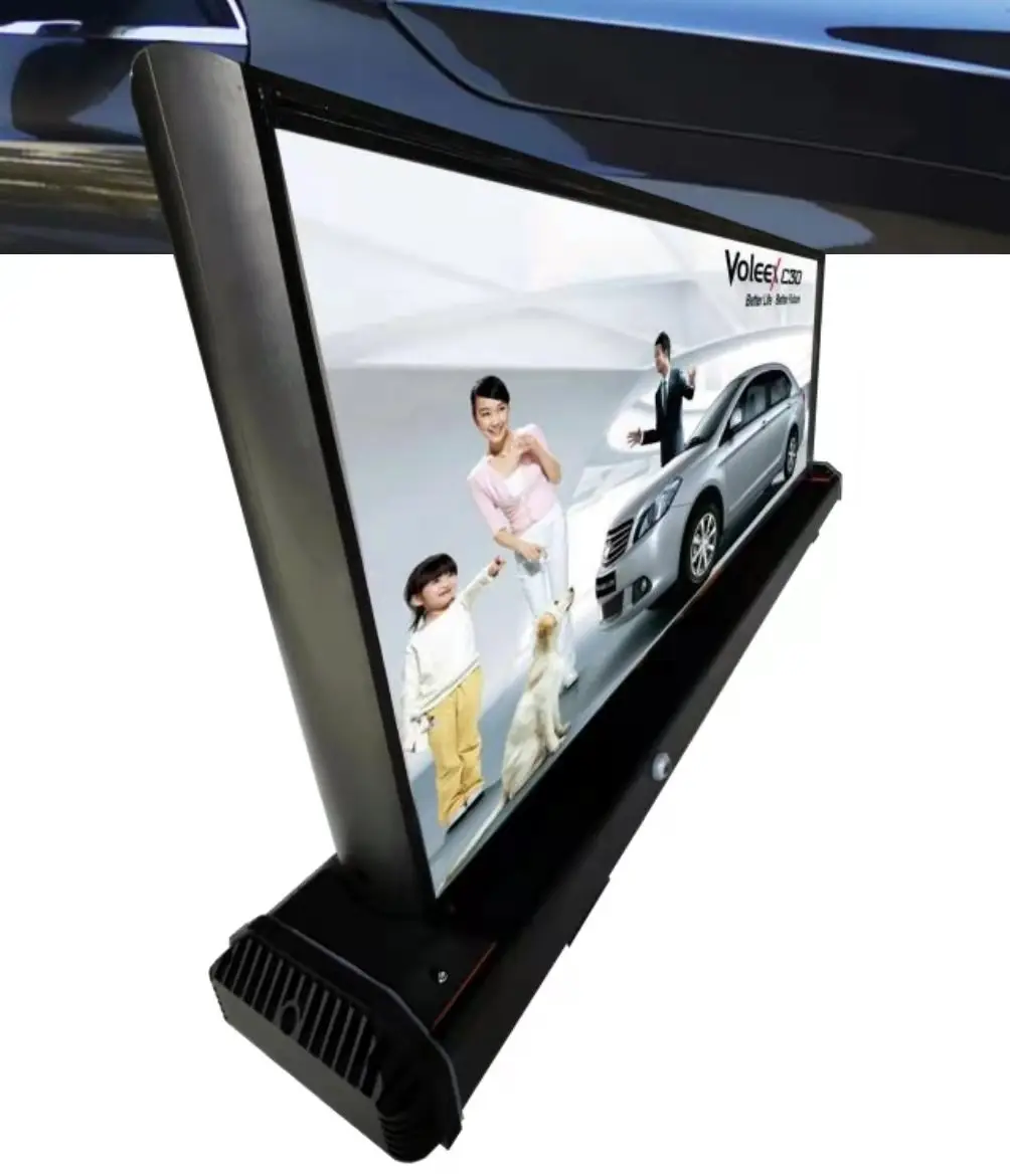 Digital Taxi Roof Led Display P2.5 P3 P5 4G WiFi GPS Outdoor Taxi Top Led Screen