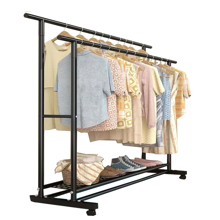 Indoor And Outdoor Drying Clothes Metal Racks Hanger With Pulley
