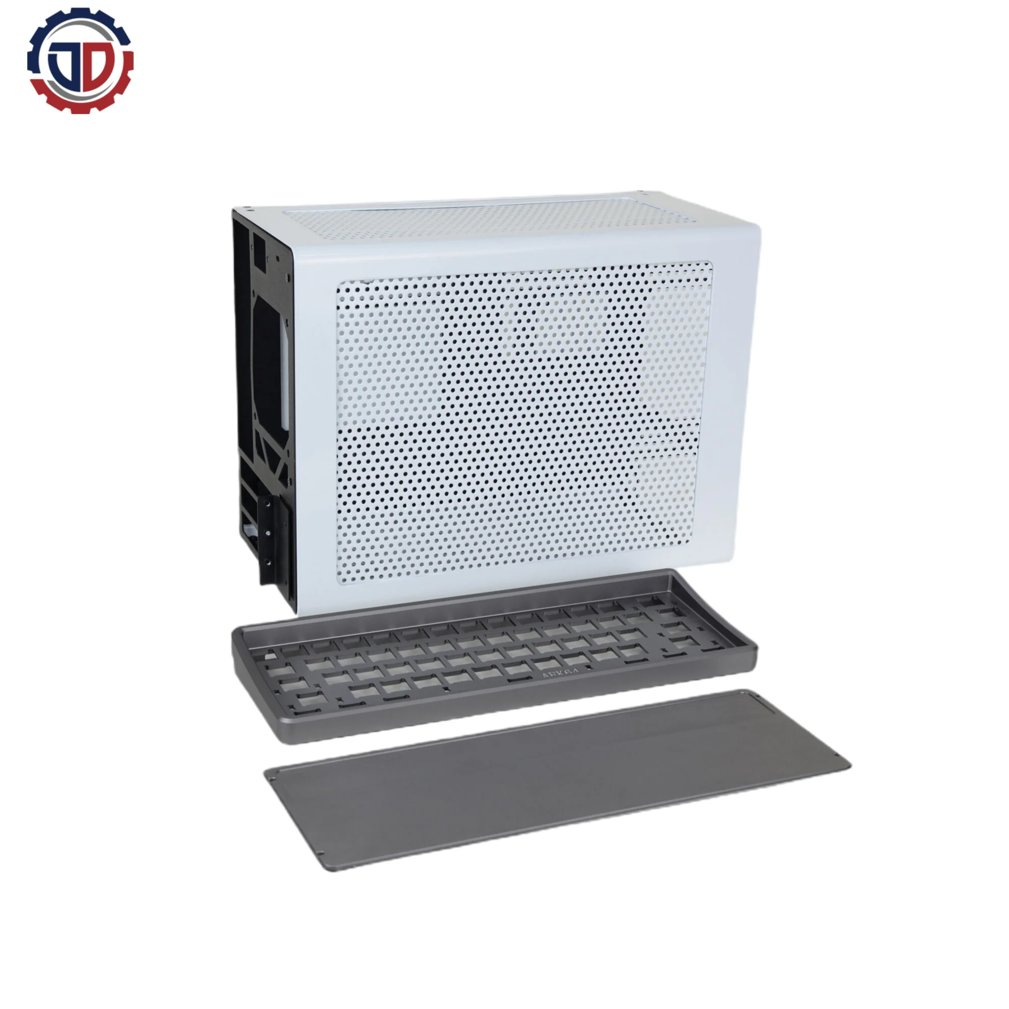 Custom CNC machining parts aluminum anodizing/PVD/electroplating for cylinder guide custom chassis  mechanical keyboard