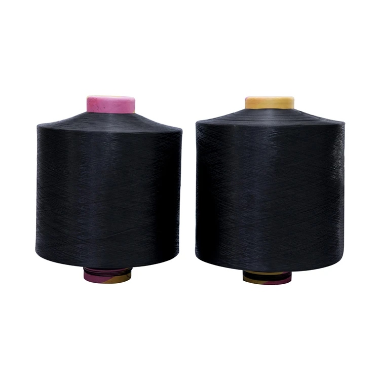 Wholesale Price Black White 150/48 100D/36F 100% Polyester DTY for Weaving Knitting