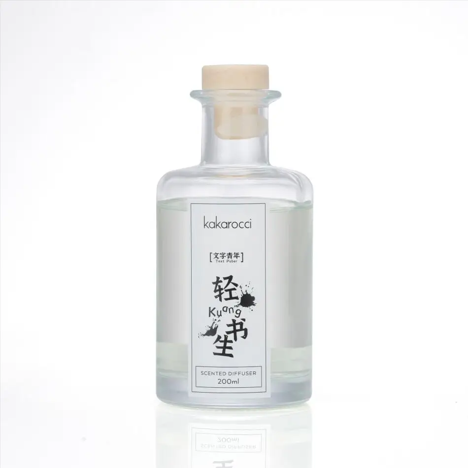 200 мл ароматизированный диффузор с белыми цветами и китайскими иероглифами