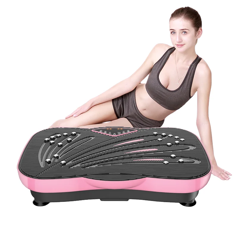 Body slimming vibration plate machine body shaker power ultrathin portable mini powerful vibrating exercise plate