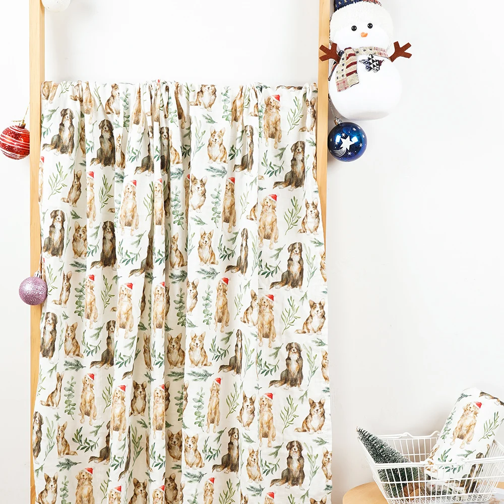 Kangobaby Muslin Baby Blankets Soft Cotton Muslin Swaddle Blankets Bamboo Cotton Baby Muslin Blanket