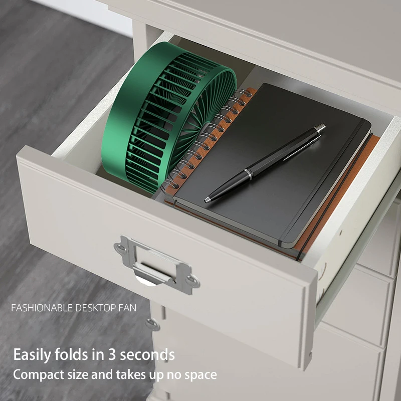Air Cooling Fan Table Air Circulator Fan Strong Airflow adjustable angle Low Noise Silent folding fan