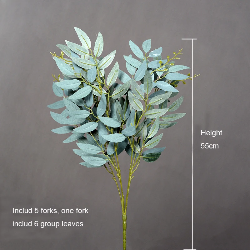 popular hot sale Artificial Eucalyptus and Willow Leaves Hanging Greenery Garland Vine for Wedding Decorations Outdoor