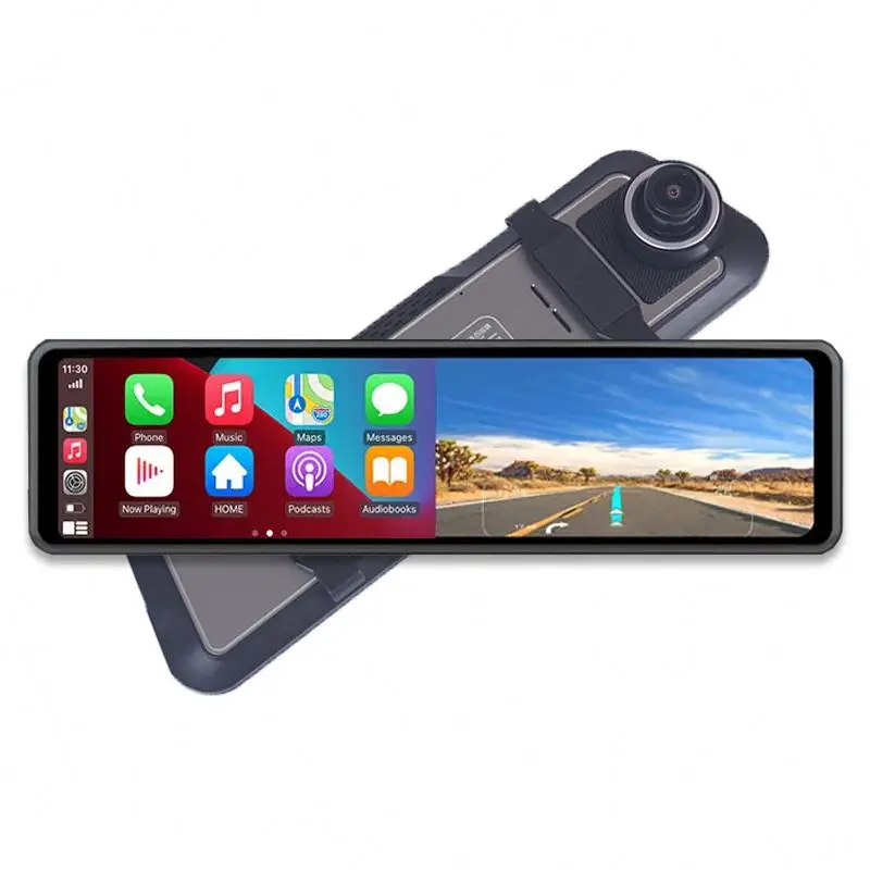 Car Camera DVR Rearview Mirror Dash Cam Cars DVRs Recorder Video FHD Dual Lens Touch screen 1080P Night Camcorder