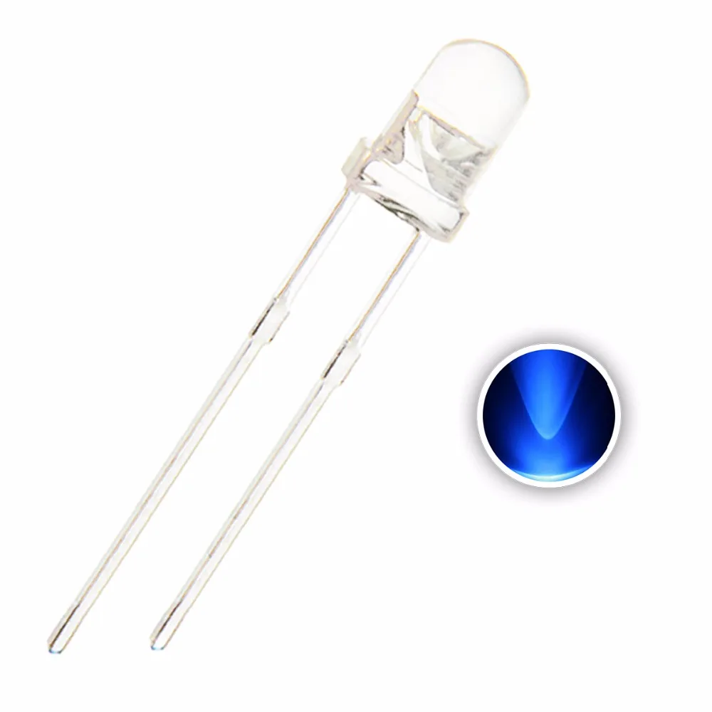 LED 3mm 5mm 3000K Warm White Clear Lens Round Transparent LED Light Emitting Diode Lamp Free samples free sample
