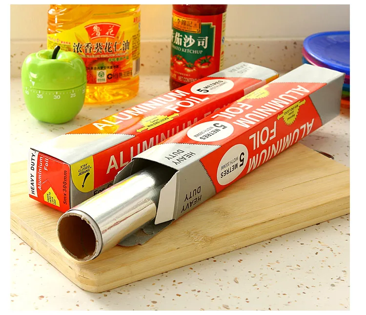 Aluminum foil paper Aluminum foil rolls heavy-duty aluminum foil for food packaging 30cm*60m*0.02mm