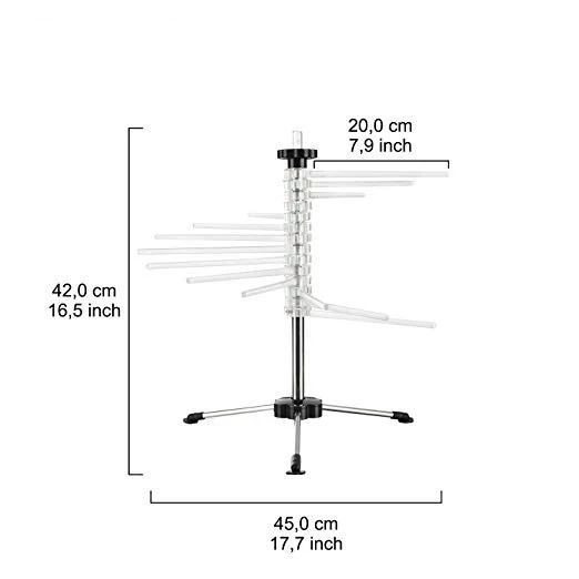 
Amazon Hot Sell Extendable Rungs Integrated Transporting RodPasta Noodle Drying Rack Tools Machine 