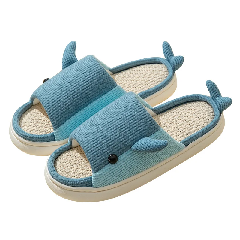 Family Parent-child Indoor Female Slippers open toe slides Spring Autumn Flip Flops cute Dolphin slippers Animal patterns