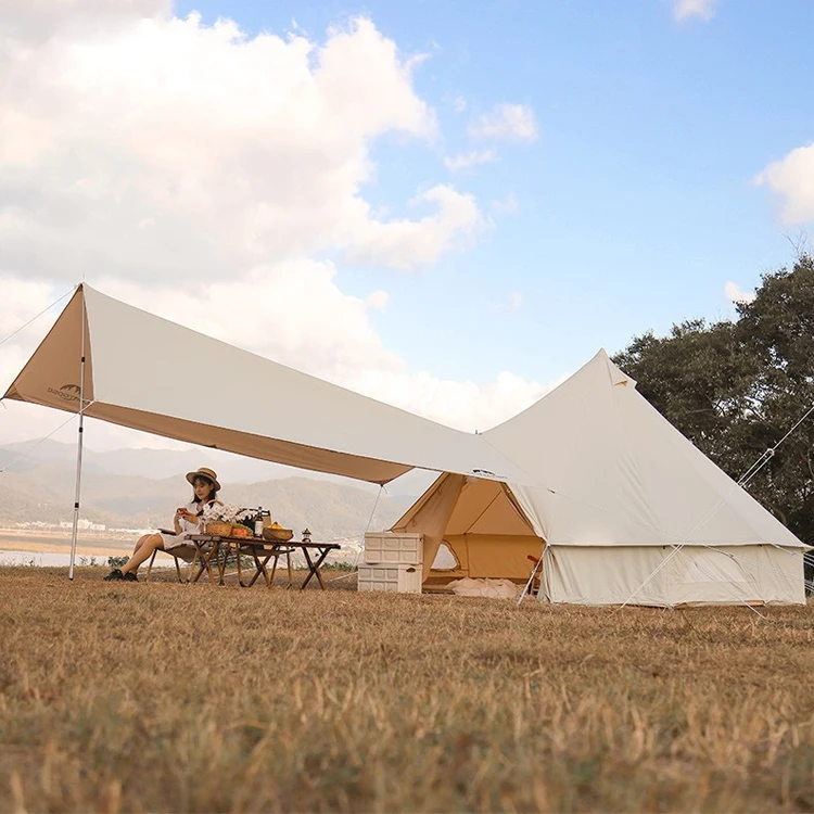 10 Person Huge Outdoor Glamping Tents Canvas  Bell Tent Winter Tent