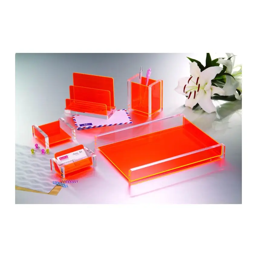 Custom New Design Office Table Acrylic Stationery Gift Set