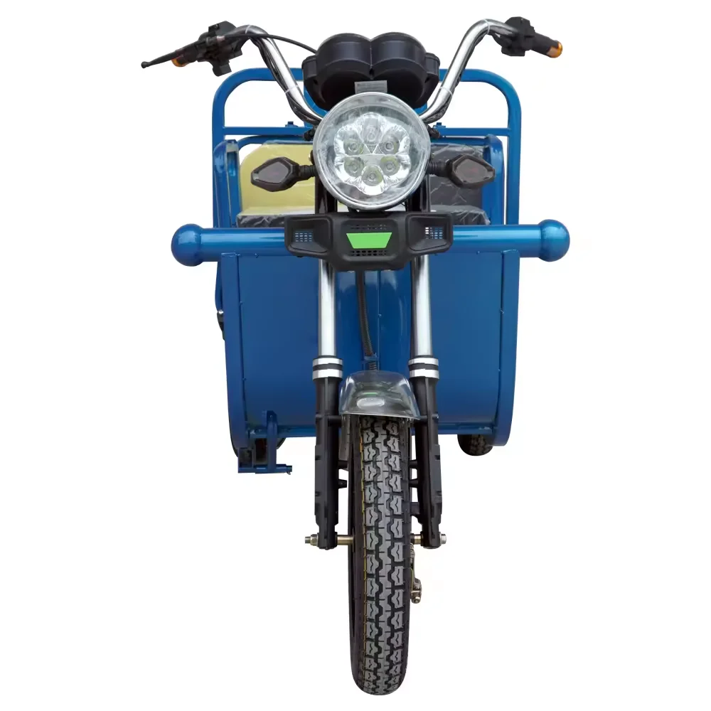 2024 Wholesale Adults Electric 3-Wheel Cargo Tricycle 1 Ton Capacity Open Body Motorized Driving Type for Family Use Passengers