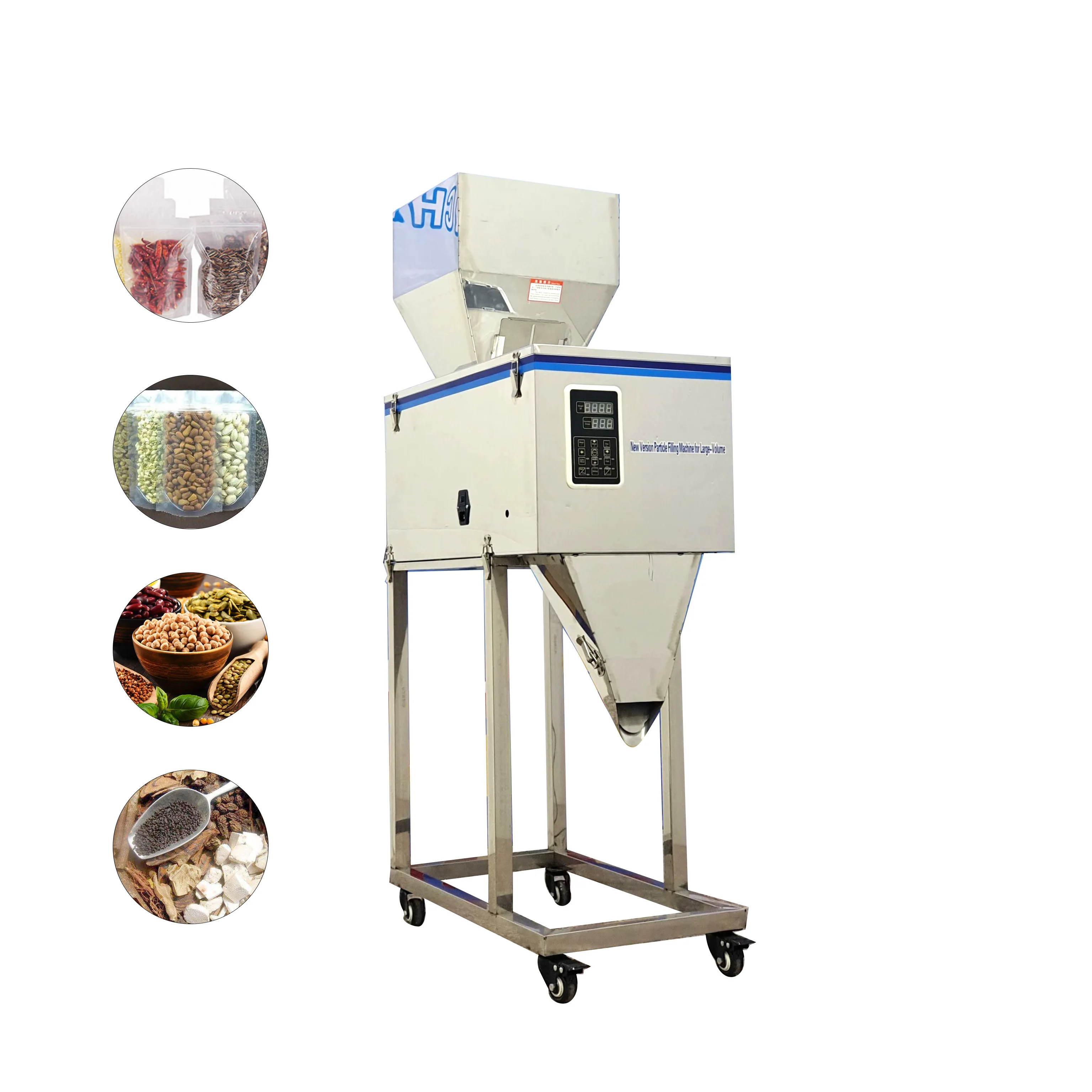 Large automatic food washing soap powder packing price rice tea weighing filling and sealing machine