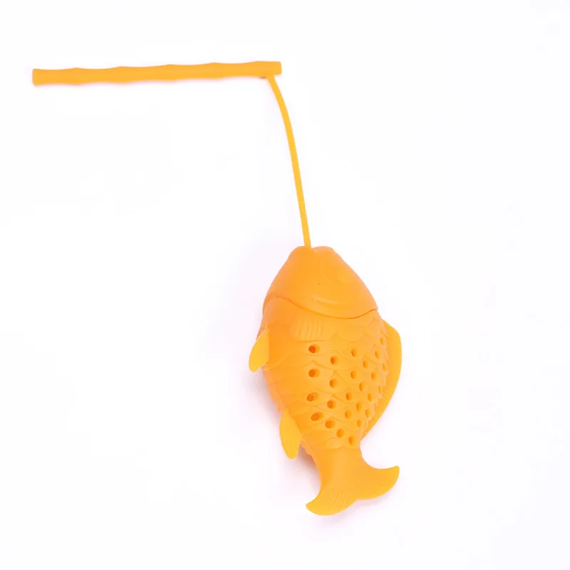 Fish Design Silicone Tea Infuser Reusable Safe Loose Tea Bags Strainer Filter