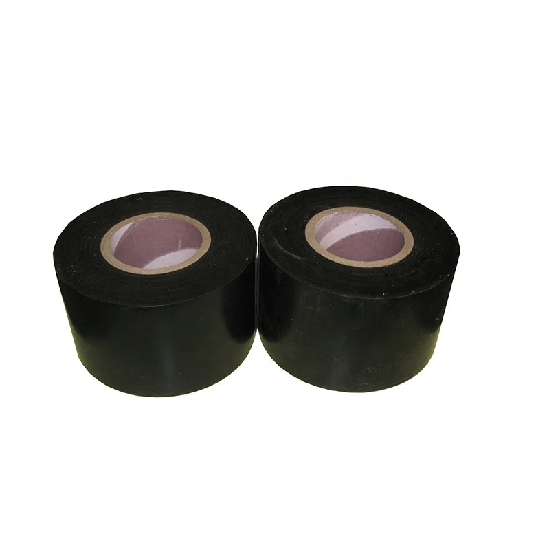 MENGSHAN brand black color 2inch,4inch,6inch width anti corrosion polyethylene wrap tape for corrosion protection