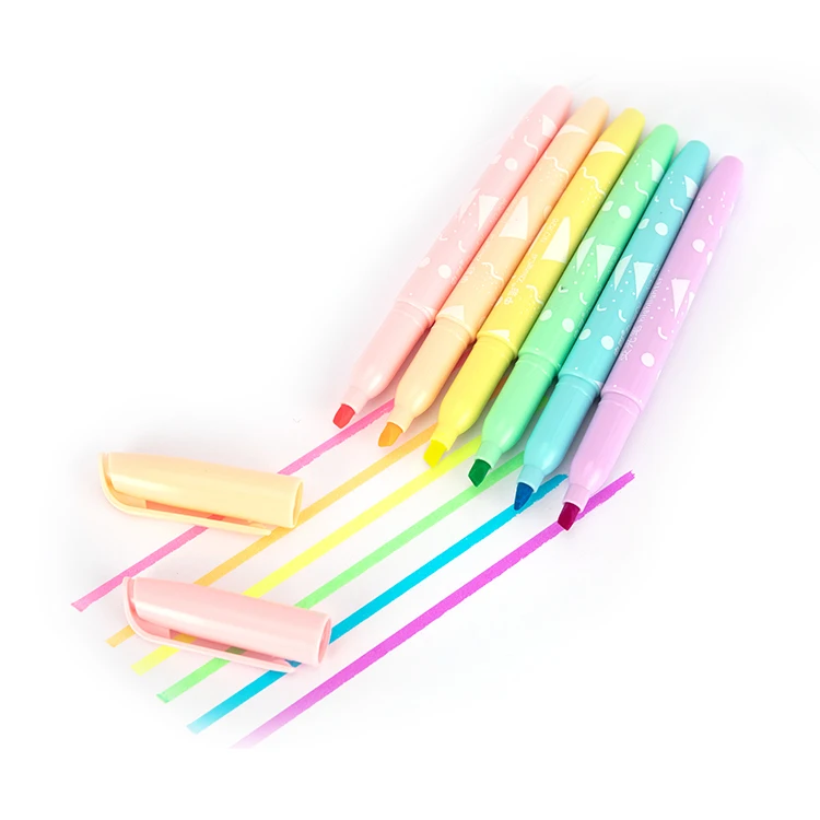 Профессиональные рекламные Красные/зеленые/синие/желтые разноцветные пастельные хайлайтеры oem