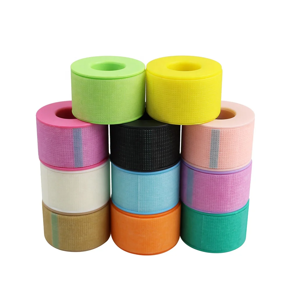 New Arriving lash factory silicone gel tape eyelash extensions sensitive lash tape pink blue black purple gel eyelash tape