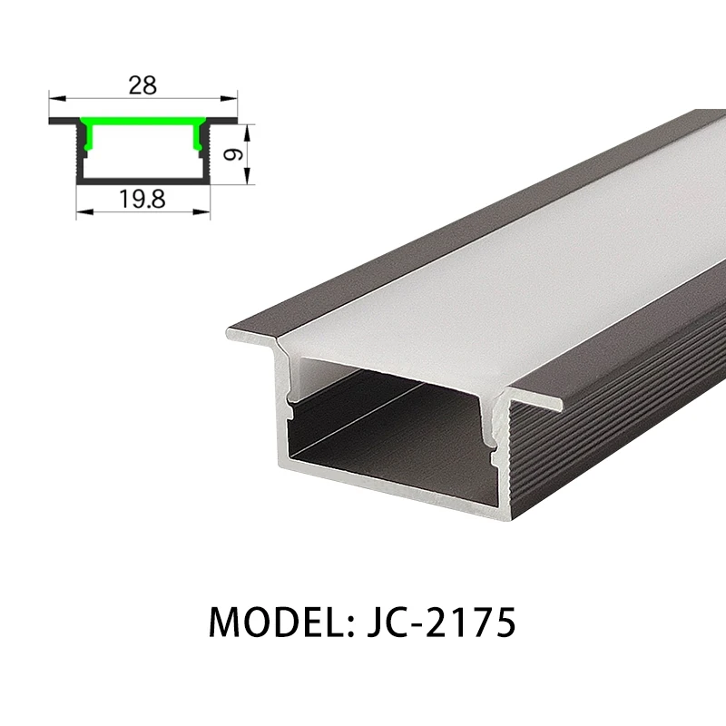 Led Quality Custom Embedded Strip Cabinet Channel Light 20 * 10 mm Lighting Aluminum Profile
