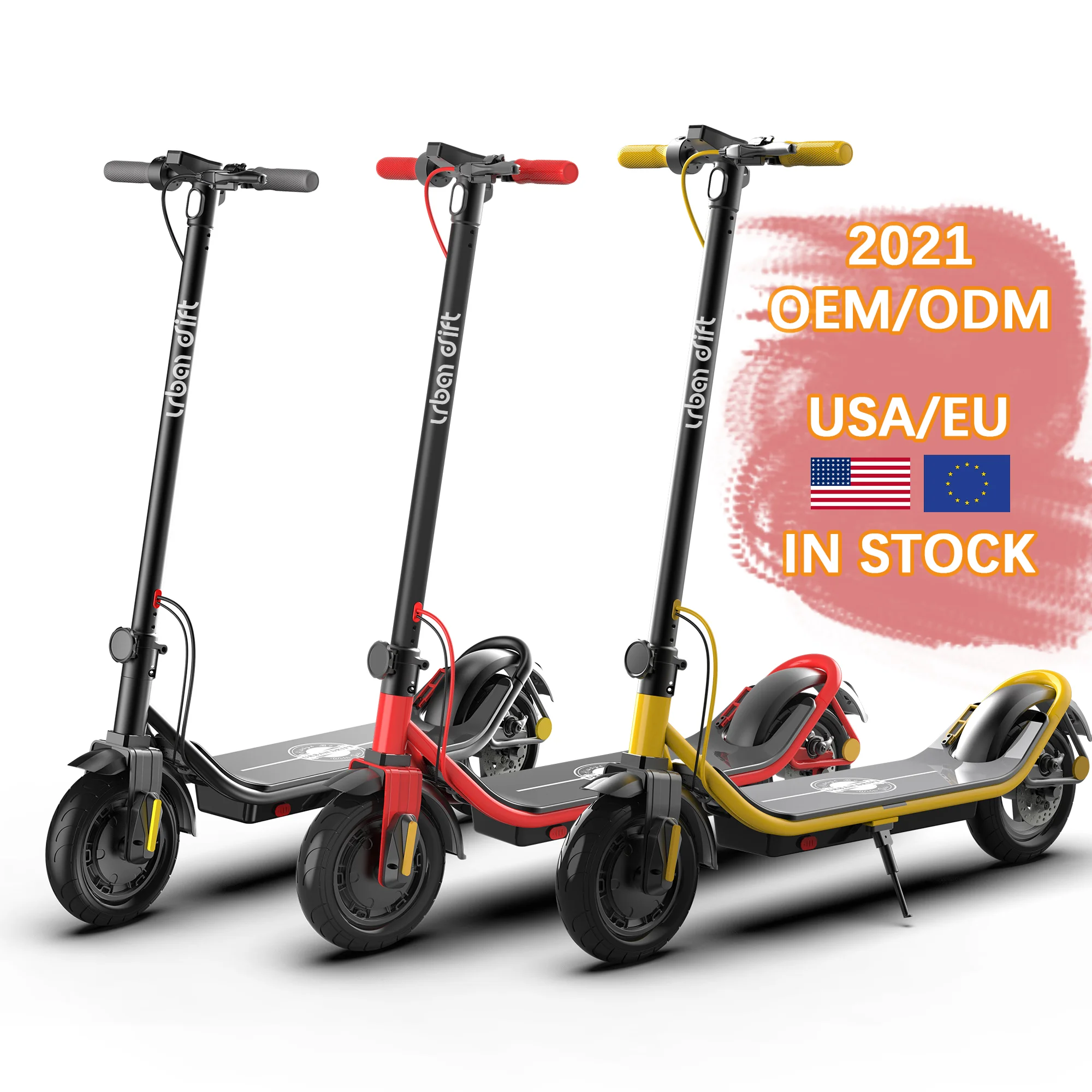 Взрослый Электрический скутер 350 Вт, черный, красный, желтый цвет с минимальным заказом 1 для США, склад в Европе, Электрический скутер, Прямая поставка