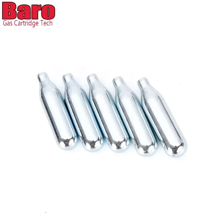 Soda Machine CO2 Gas Refill Bottle Plain Neck 8g CO2 Cartridge Gas Bottle 8g Mini CO2 Cylinder