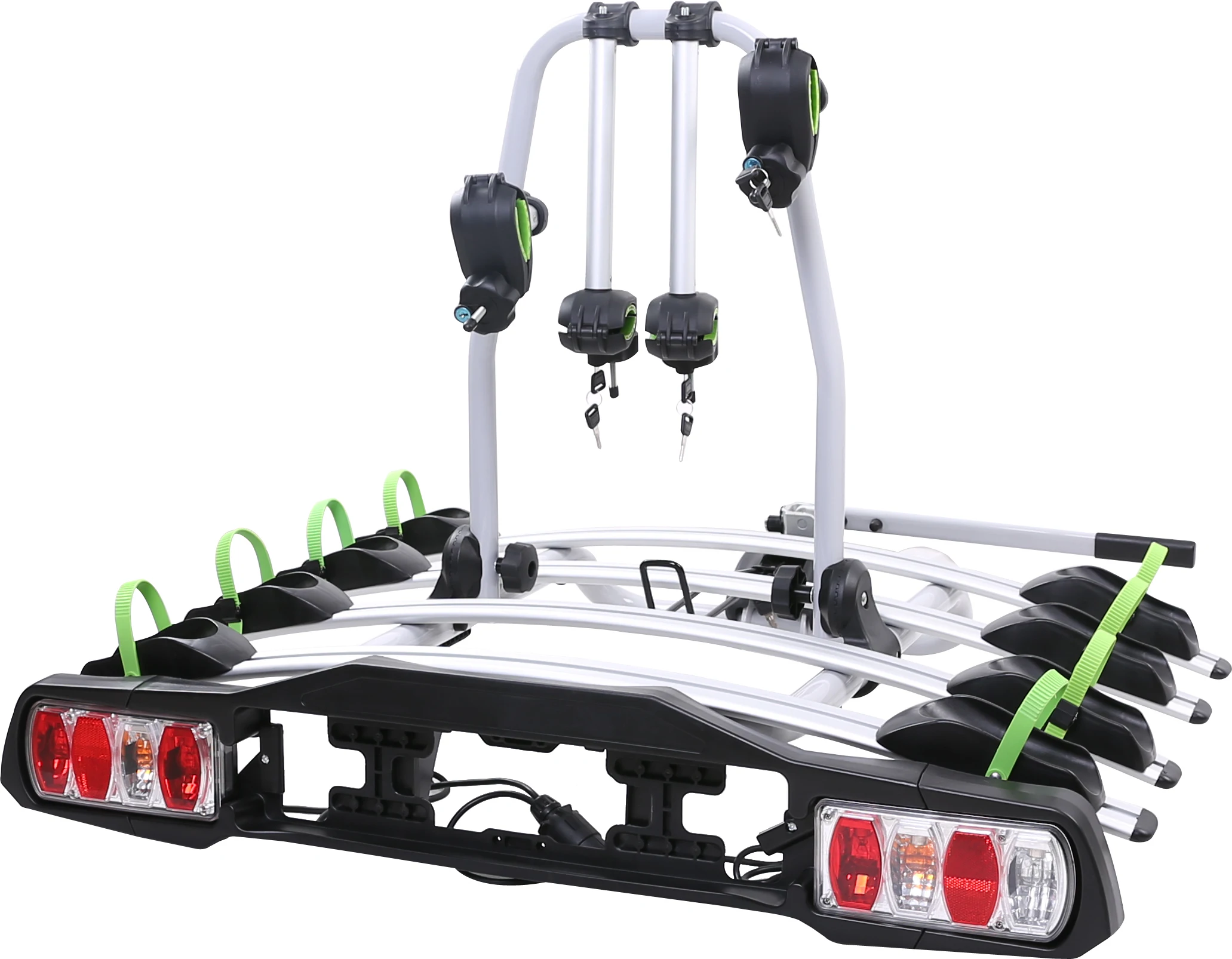 Hot Selling Aluminum Alloy 2' Tow Bar Car Bike Rack for 4 Bicycles