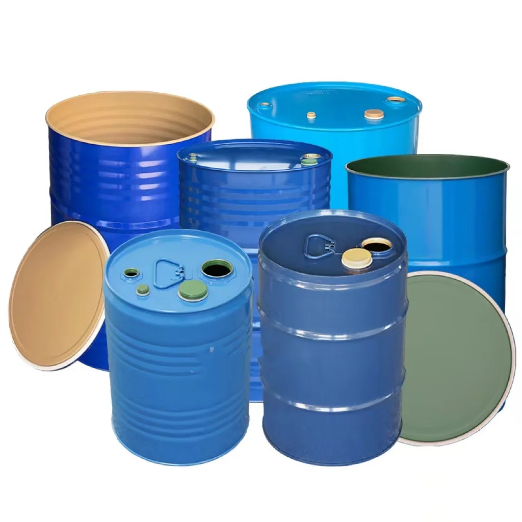 25L Food Grade Open Steel Drum/large Metal Iron Barrel Internally Coated Epoxy Phenolic Drums