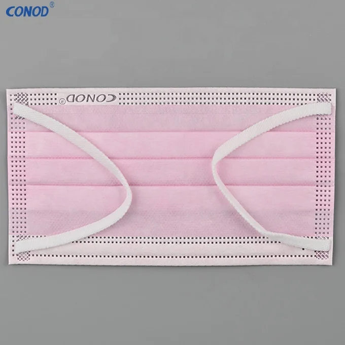 Green Medical Masks 3 Ply nose wire for medical mask New Style Medical  Fabric Face Mask Earloop Type