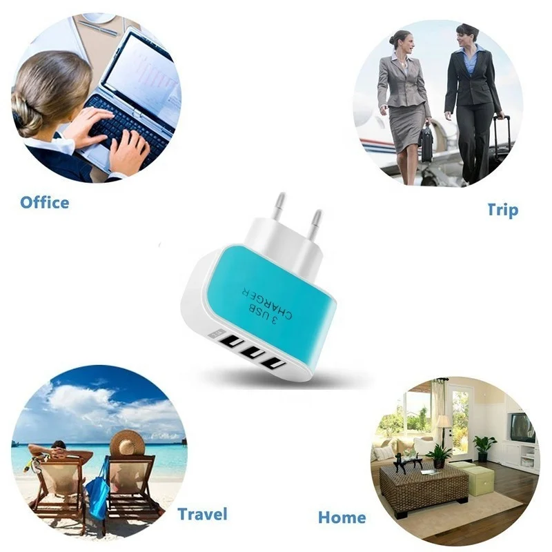  Недорогое заводское портативное зарядное устройство с 3 портами micro usb Автомобильное настенное зарядные устройства для телефонов iphone 6 7 8 plus X Xr 11 pro