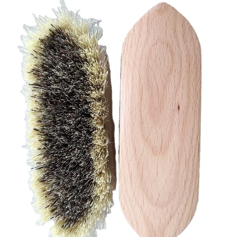 Dandy Wooden Horse Brush with Natural Bristles for Racing Horses