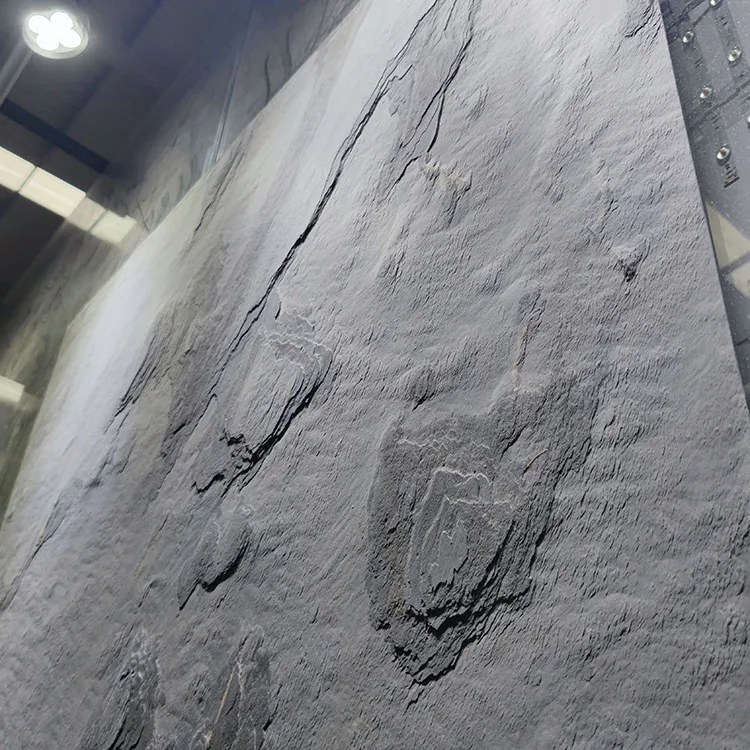 Stonemarkt Natural  slate stone 2 mm thin flexible veneer sheets stone panel kitchen top interior wall decoration