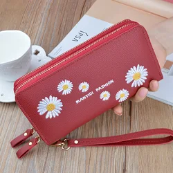 2021 new design women pu leather wallet wholesale fashion zipper purse mobile phone bags & cases