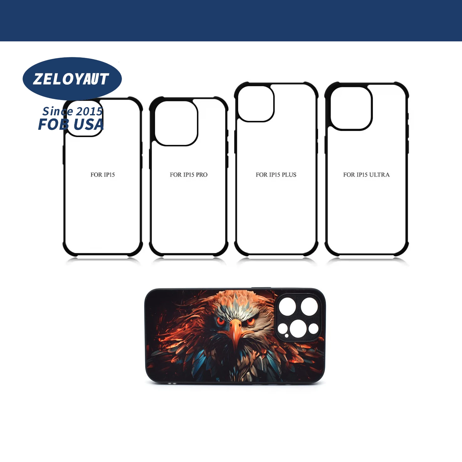 ZELOYAUT Sublimation blanks phone case for iphone heat press wholesale phone cases for all types of phone shell case waterproof
