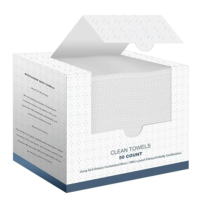 OEM 00% Biobased, Disposable Face Towels for Sensitive Skin, Super Soft Biodegradable Makeup Remover Wipes, Facial Washcloth